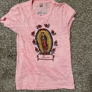Pink “Austin” tee